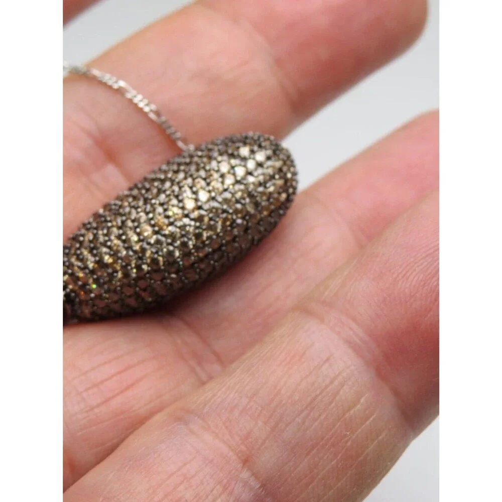 *925 Sterling Silver Diamond Pendent Necklace